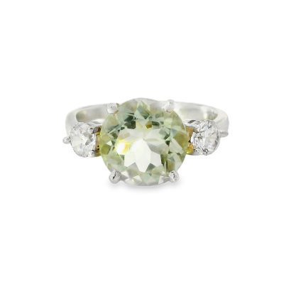 Prasiolite Round Ring 4.4g