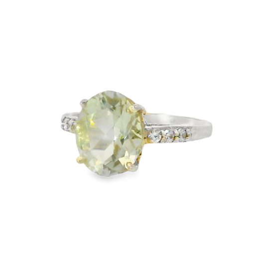 Prasiolite Oval Ring 4.3g - Image 2