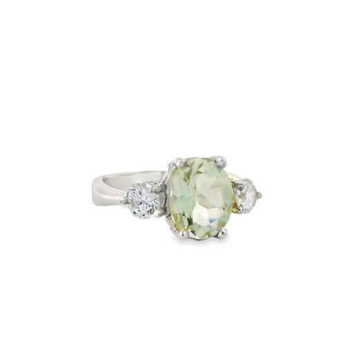Prasiolite Oval Ring 2.5g - Image 2