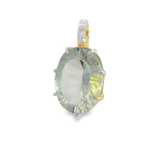 Prasiolite Oval Pendant 3.6g - Image 2
