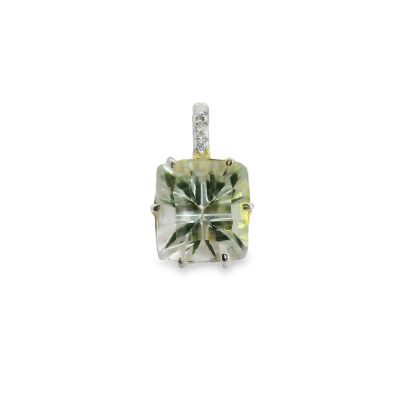 Prasiolite Square Pendant 2.5g