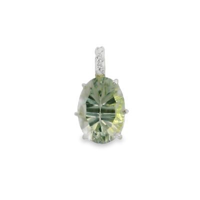 Prasiolite Oval Pendant 2.5g