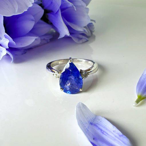 Tanzanite Peardrop Ring 2.8g - Image 2