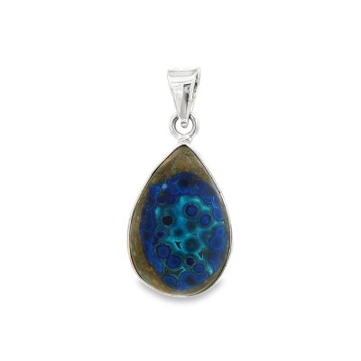 Azurite Peardrop Pendant 4.5g