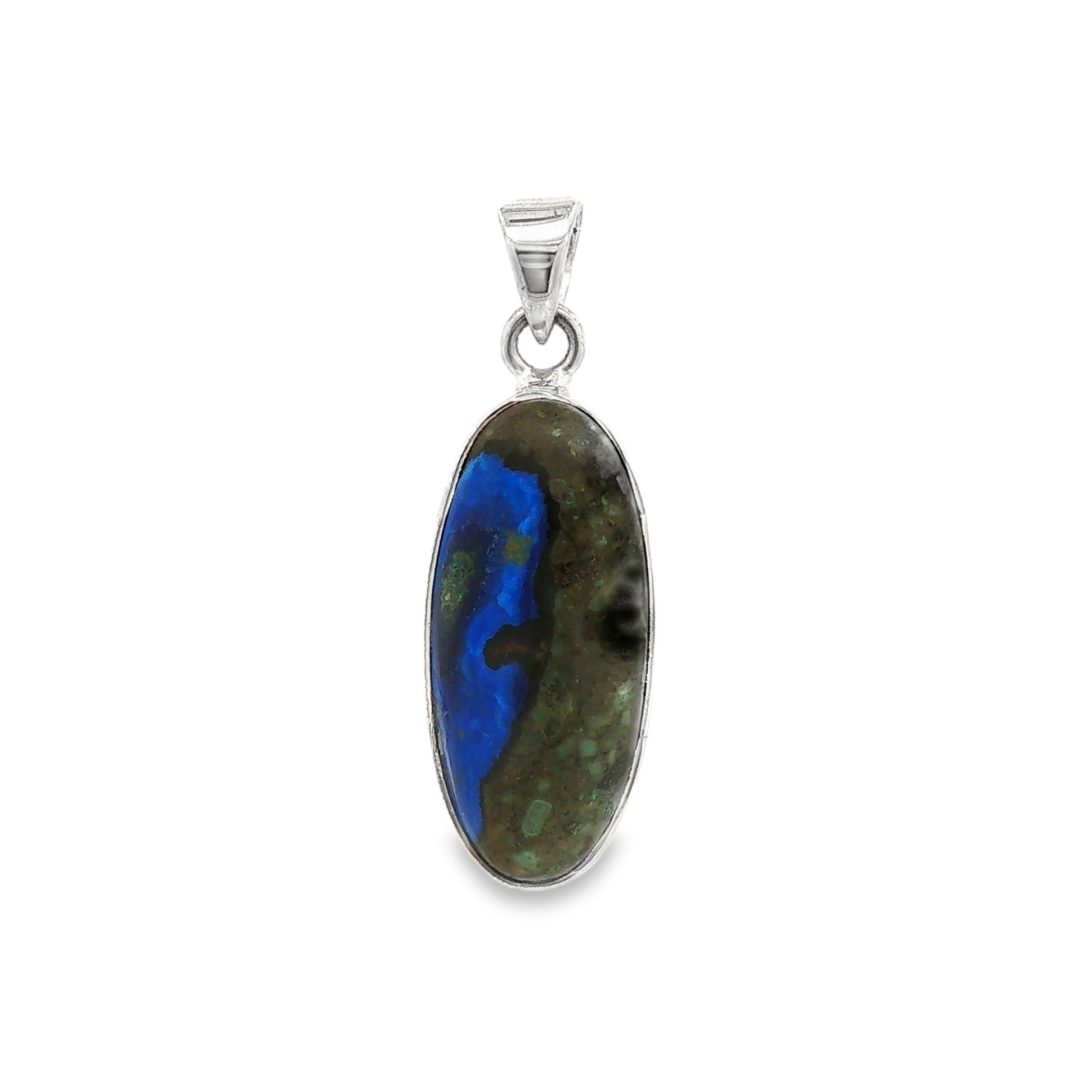 Azurite Oval Pendant 4.3g