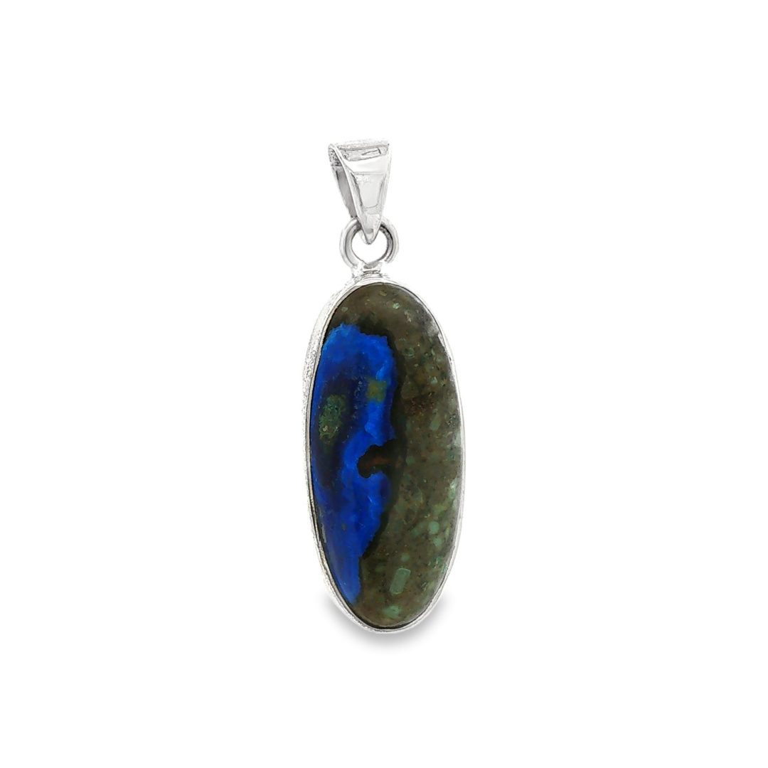 Azurite Oval Pendant 4.3g - Image 2
