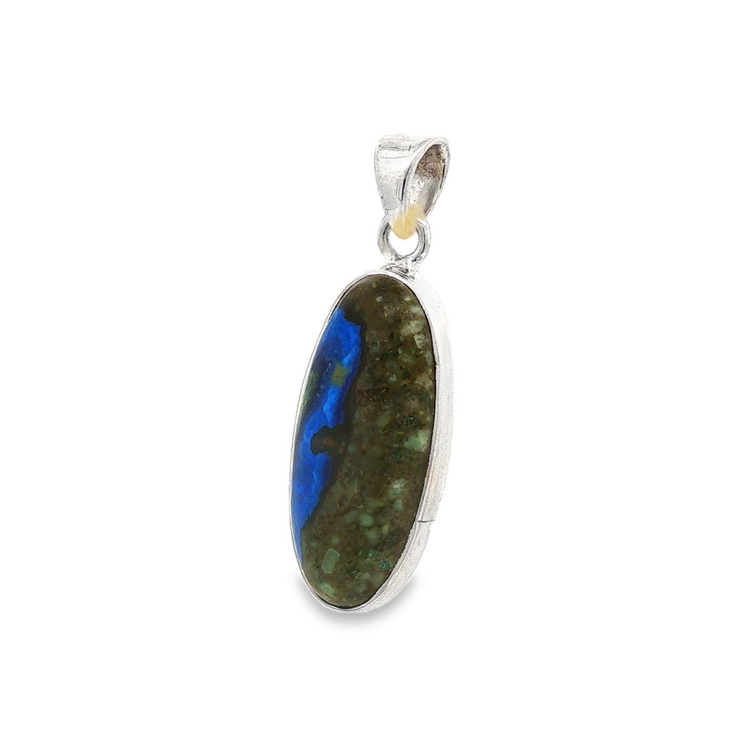 Azurite Oval Pendant 4.3g - Image 4