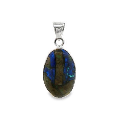 Azurite Oval Pendant 3.6g