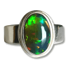 Black Opal Ring 5.93g - UK ring size N - Image 2