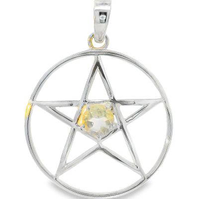 Libyan Gold Pentagram Pendant 2.8g