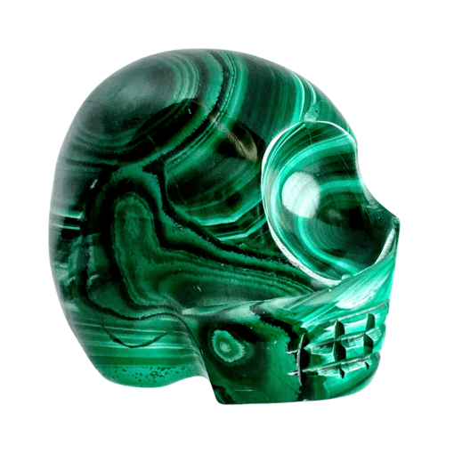 Malachite Skull 80.7g - Image 2