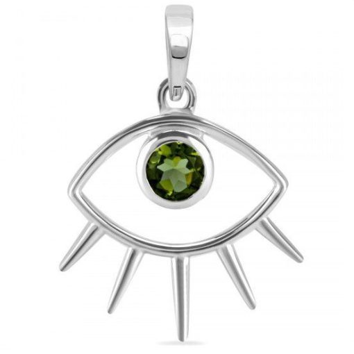 Moldavite Eye Pendant MOL-20482