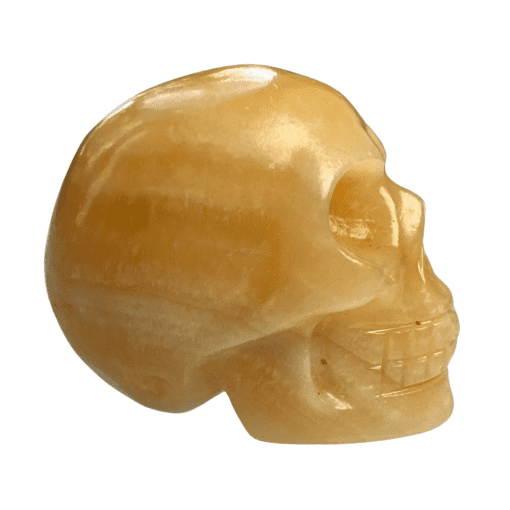 Orange Calcite Skull 49.4g - Image 2