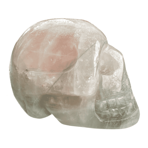 La Luna Rose Quartz Skull 92.5g - Image 3