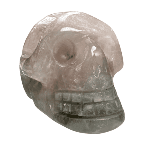 La Luna Rose Quartz Skull 92.5g - Image 2