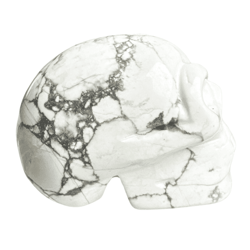 White Howlite Skull 106.4g - Image 2