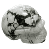White Howlite Skull 114.3g - Image 3