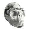 White Howlite Skull 114.3g - Image 2
