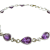 Amethyst Faceted Peardrop Bracelet 5.5g - Image 4