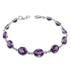 Amethyst Faceted Oval Bracelet 7.8g