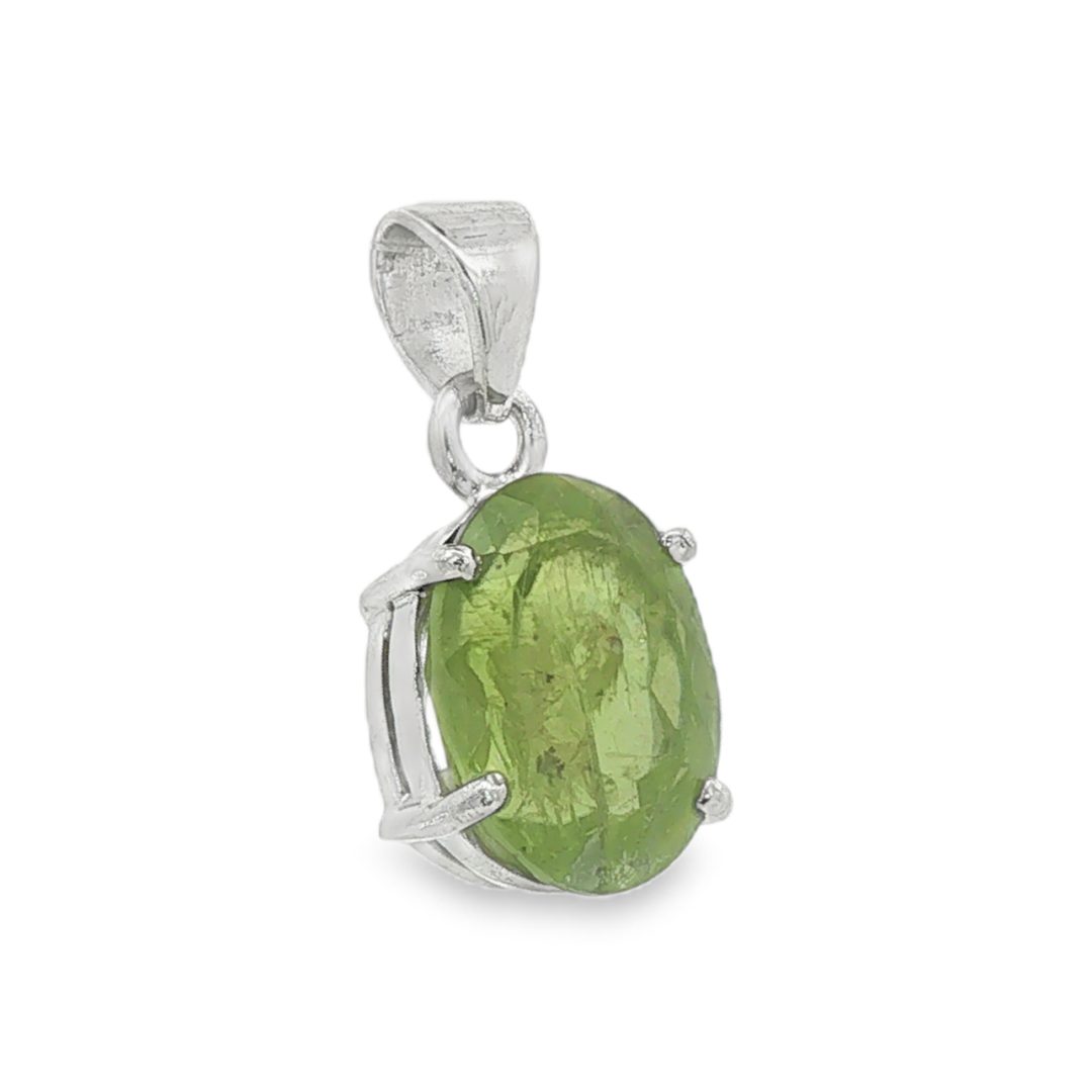 Peridot Oval Claw Set Pendant 3.21g - Image 2