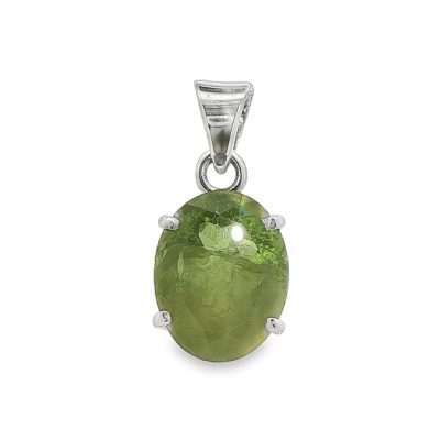 Peridot Oval Claw Set Pendant 3.2g