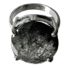 Tourmalinated Quartz Oval Ring 7.1g - Image 3