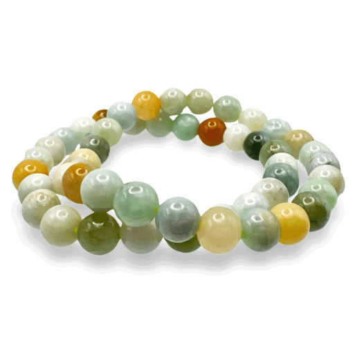 Burmese Jade 8mm Bead Bracelet - Image 2