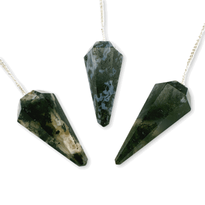 Moss Agate Pendulum