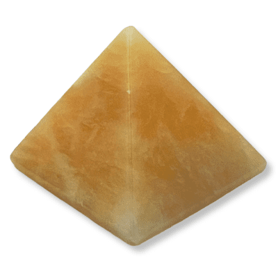 Orange Calcite Pyramid