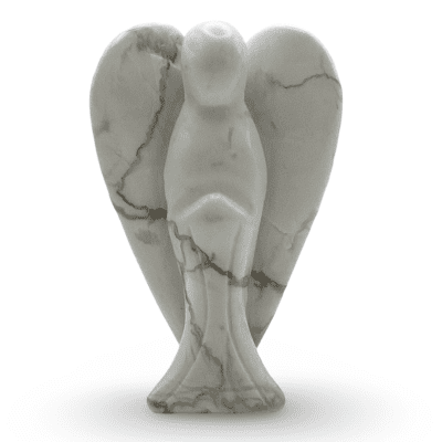 White Howlite Angel
