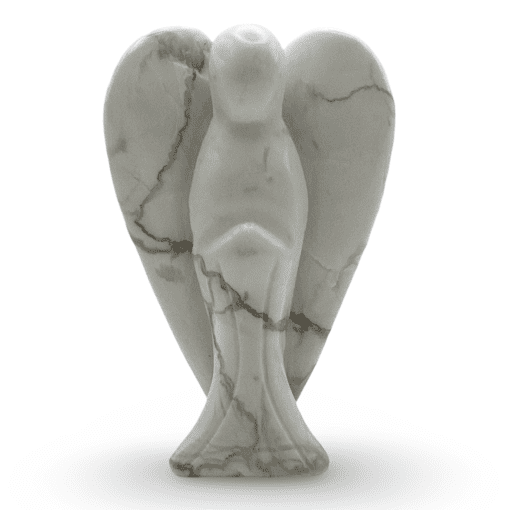 White Howlite Angel