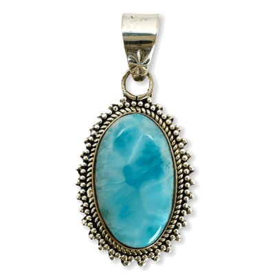 Larimar Oval Pendant