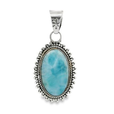 Larimar Oval Pendant 5g