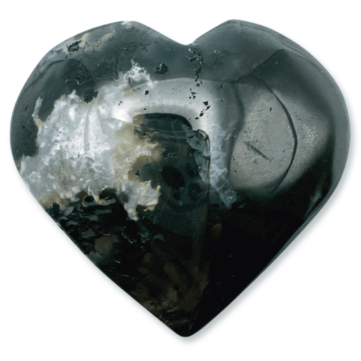 Moss Agate Heart 78g