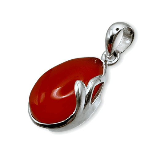 Carnelian Flourish Detail Pendant - Image 2