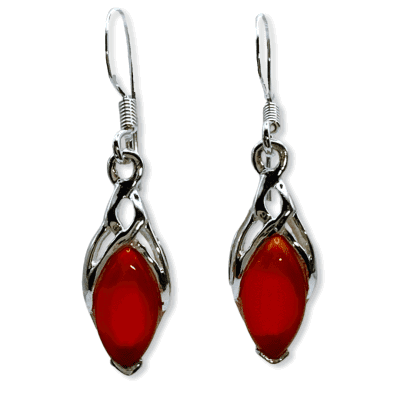 Carnelian Celtic Earrings