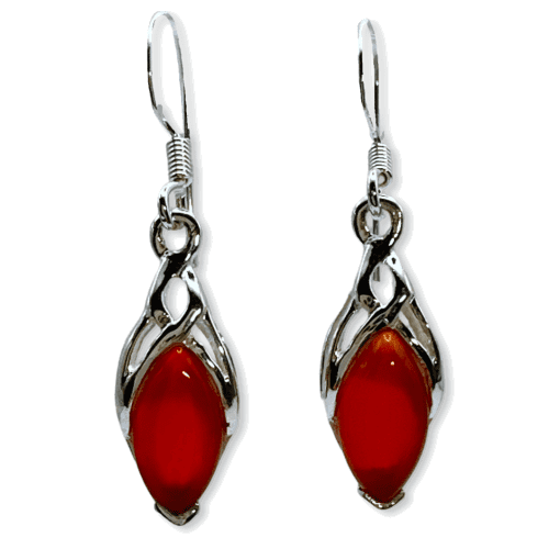 Carnelian Celtic Earrings