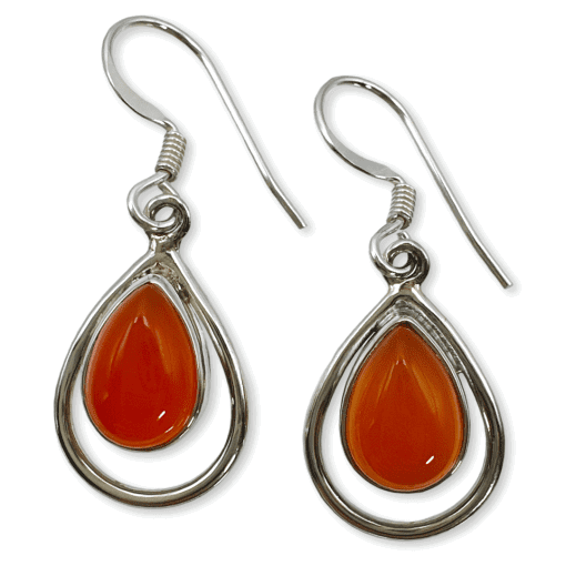 Carnelian Drop Earrings