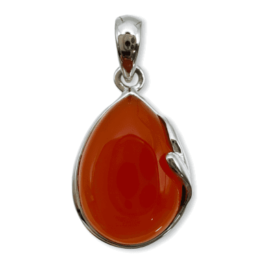 Carnelian Flourish Detail Pendant