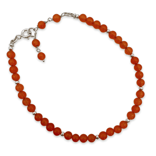 Carnelian 3mm Bead Bracelet