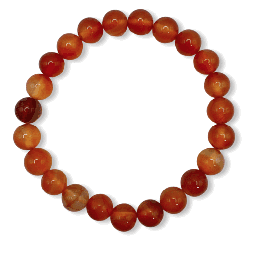 Carnelian 8mm Superior Bead Bracelet