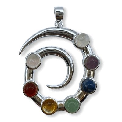 Chakra Spiral Pendant