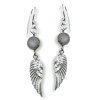 Moonstone Angel Wing Earrings
