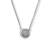 Moonstone & Topaz Crescent Necklace