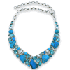 Sleeping Beauty, Blue Topaz & Pearl Necklace