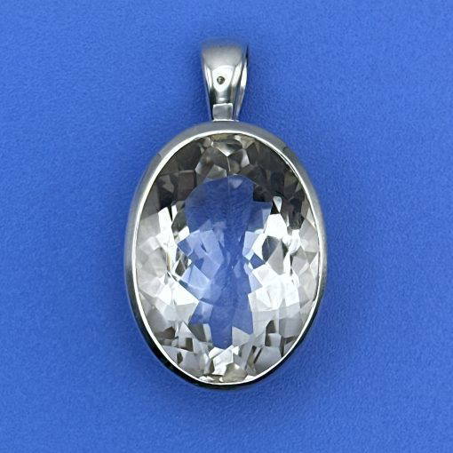 Clear Quartz Fixed Bail Pendant