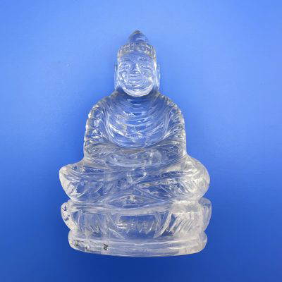 Clear Quartz Buddha Meditating