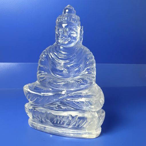 Clear Quartz Buddha Meditating - Image 2