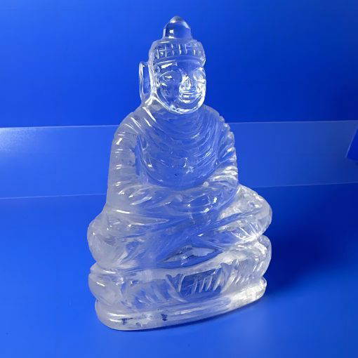 Clear Quartz Buddha Meditating - Image 3
